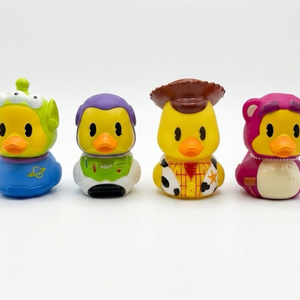 Alien, buzz lightyear, woody and lotso Duckalooz